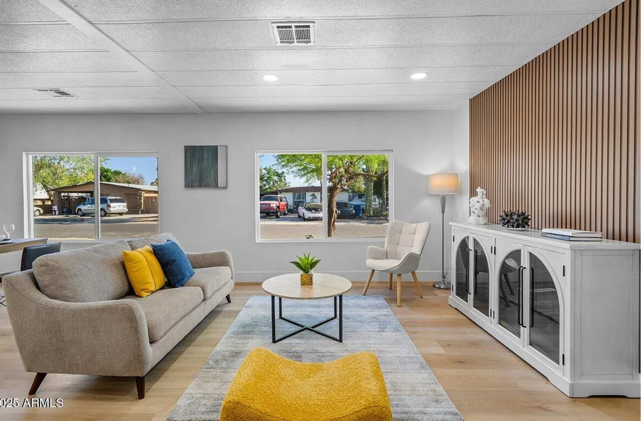 Living room after renovation